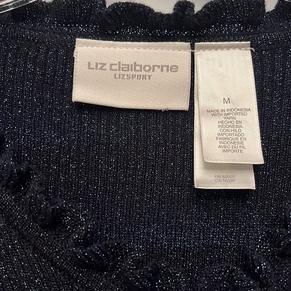Liz Claiborne Sport sparkly sweater - Picture 2 of 4